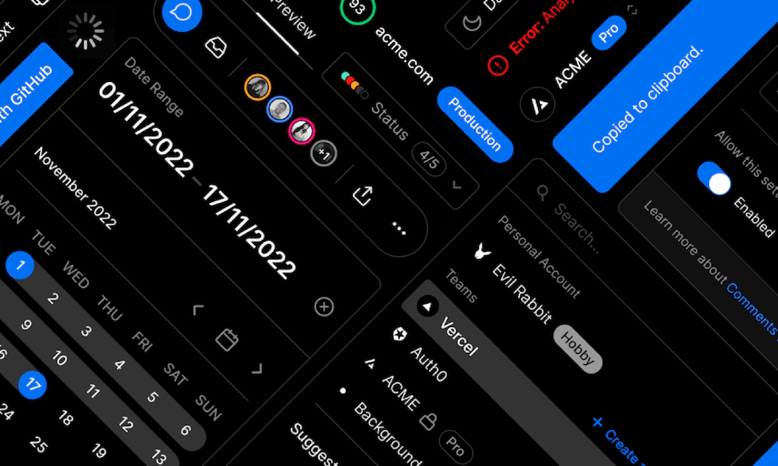 Vercel design system placeholder