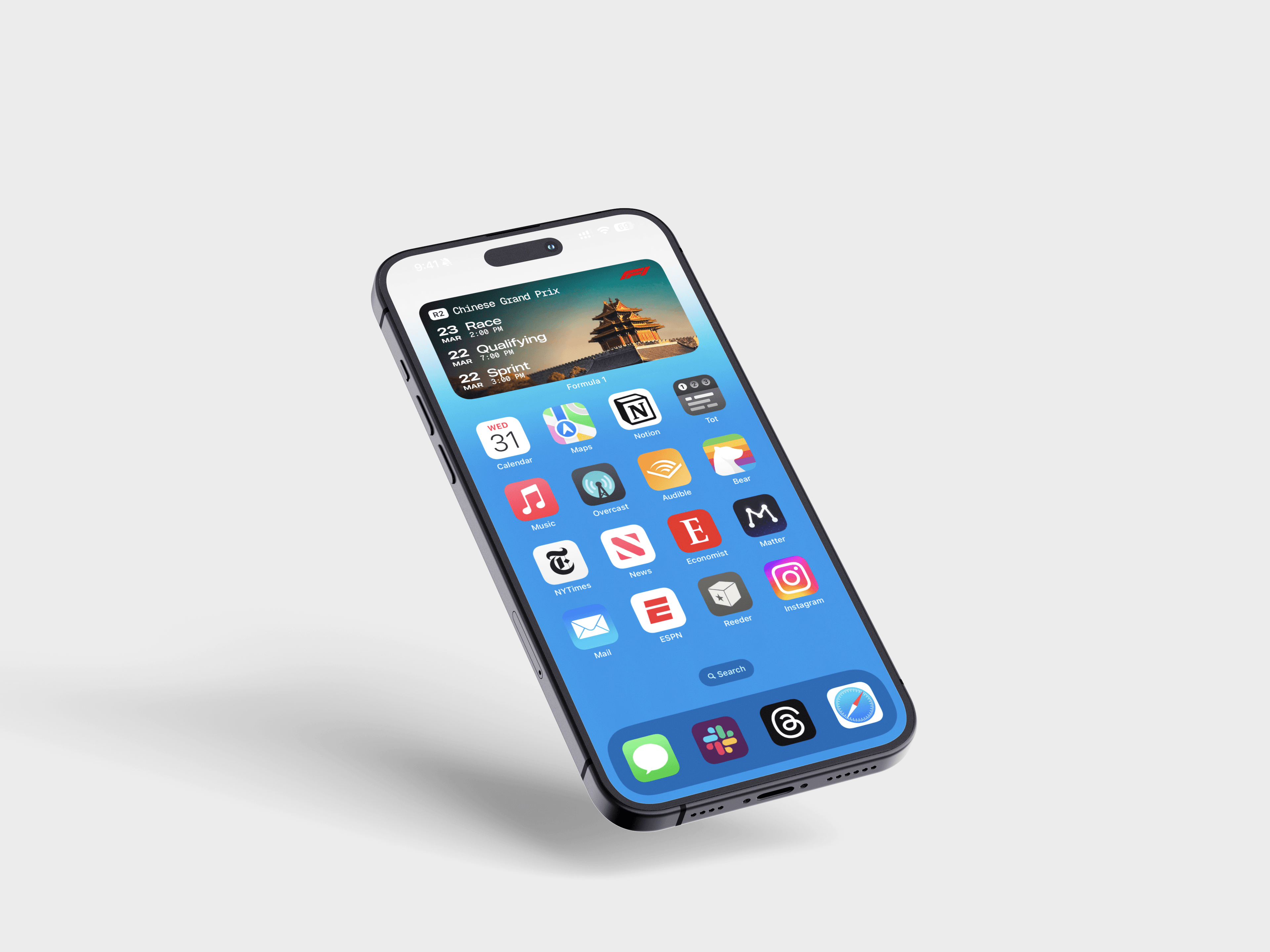 Formula 1 iOS Widget