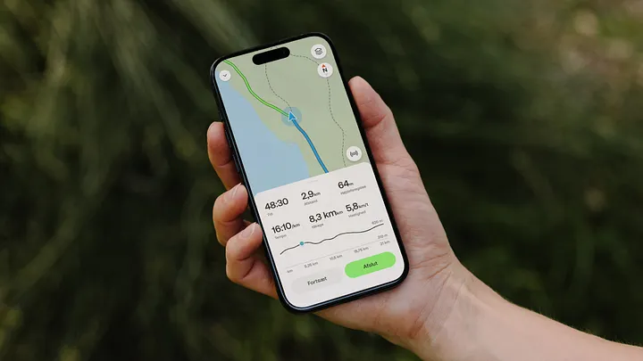 AllTrails map UI placeholder
